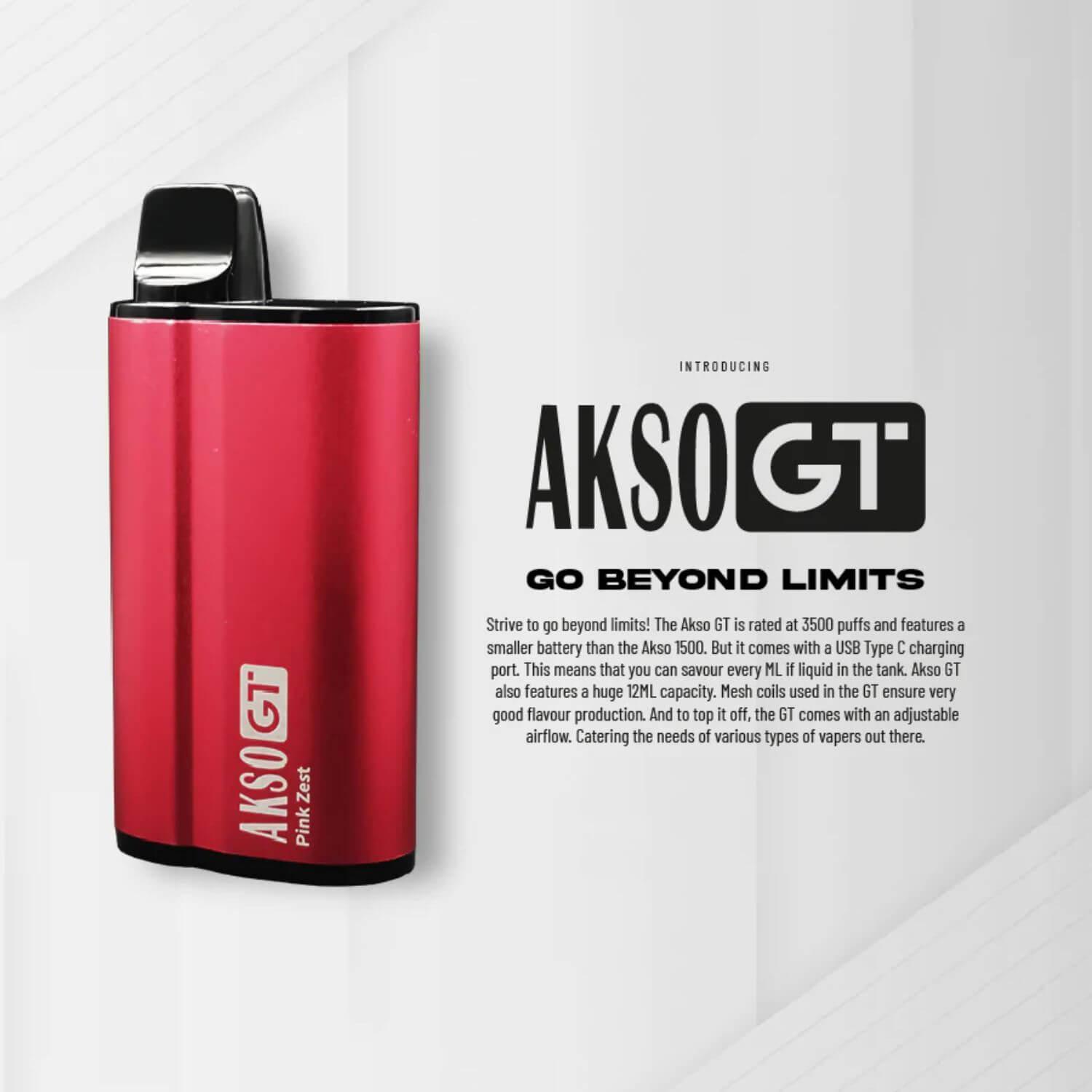 Akso GT 3500 Rechargeable Disposable - SG VAPE SINGAPORE 9