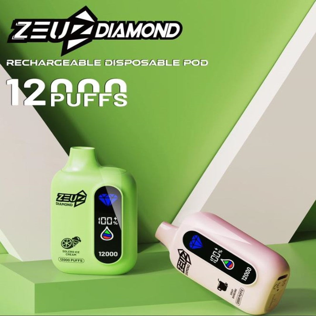 ZEUZ DIAMOND 12000 PUFFS DISPOSABLE | SG VAPE DONUTS | READY STOCK